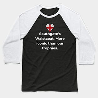 Euro 2024 - Southgate's Waistcoat: More iconic than our trophies. England Flag. Baseball T-Shirt